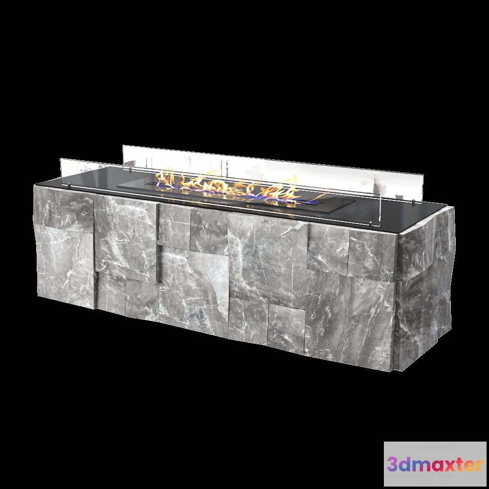 1665658 - Kronco - Floor biofireplace Kvadro 3D Max