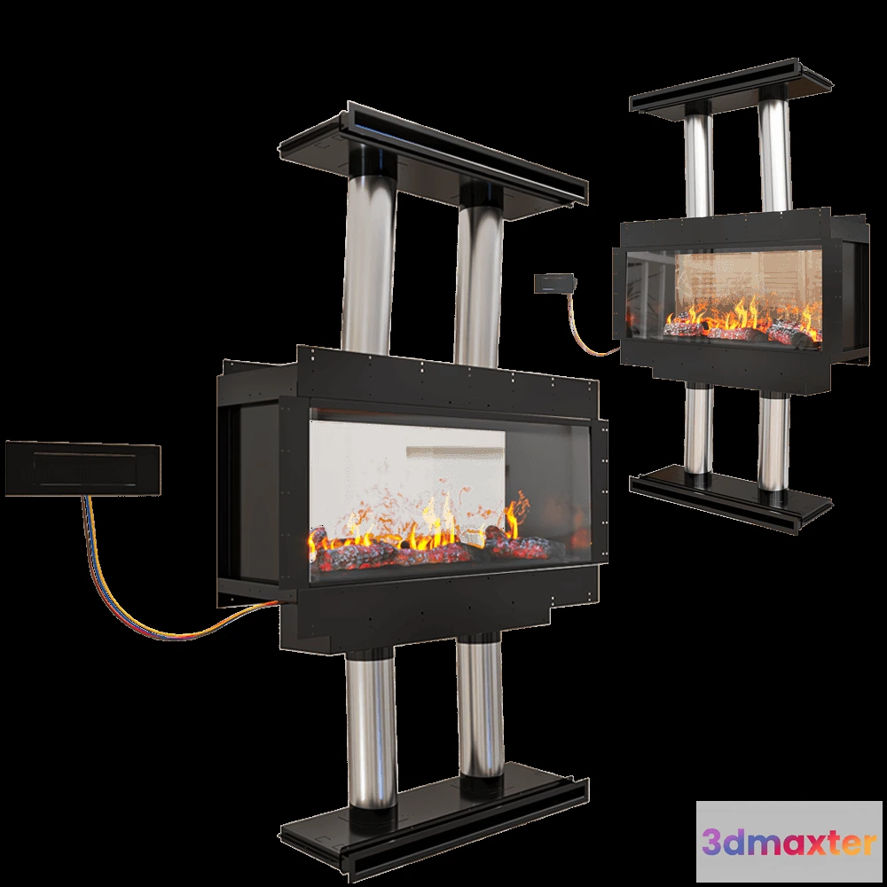 1665680 - Planika - Fireplace Panorama Tunnel 3D Max