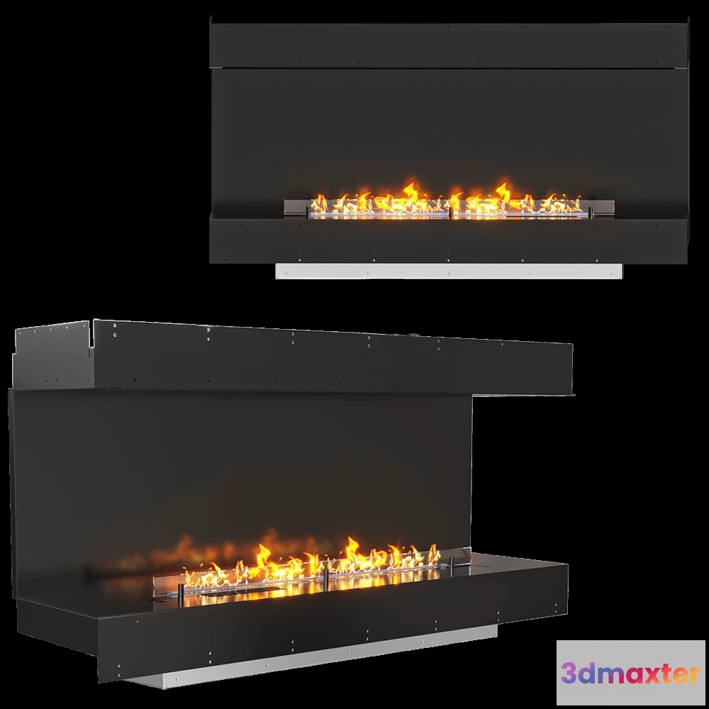 1665690 - Planika - Fireplace FLA3 1500 3D Max