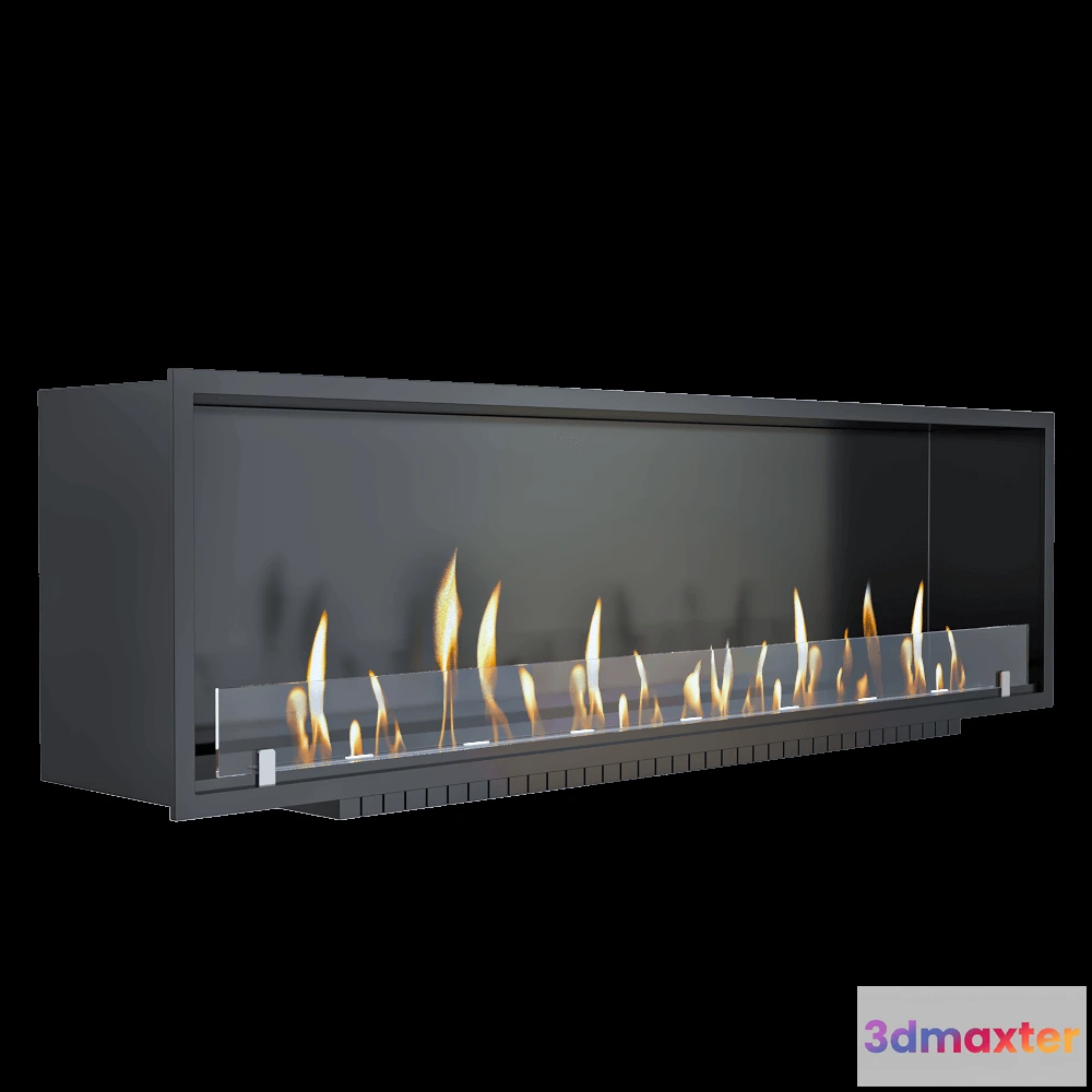 1665722 - SappFire - Built-in bio fireplace hearth 1400 3D Max