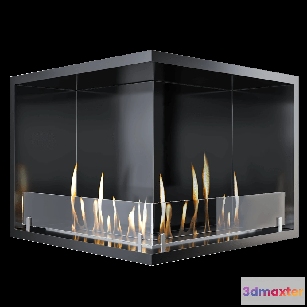 1665724 - SappFire - Bio fireplace for corner wall 3D Max