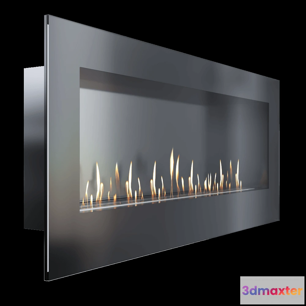 1665728 - SappFire - Wall-mounted bio fireplace Mercury Stemalit 1500 3D Max