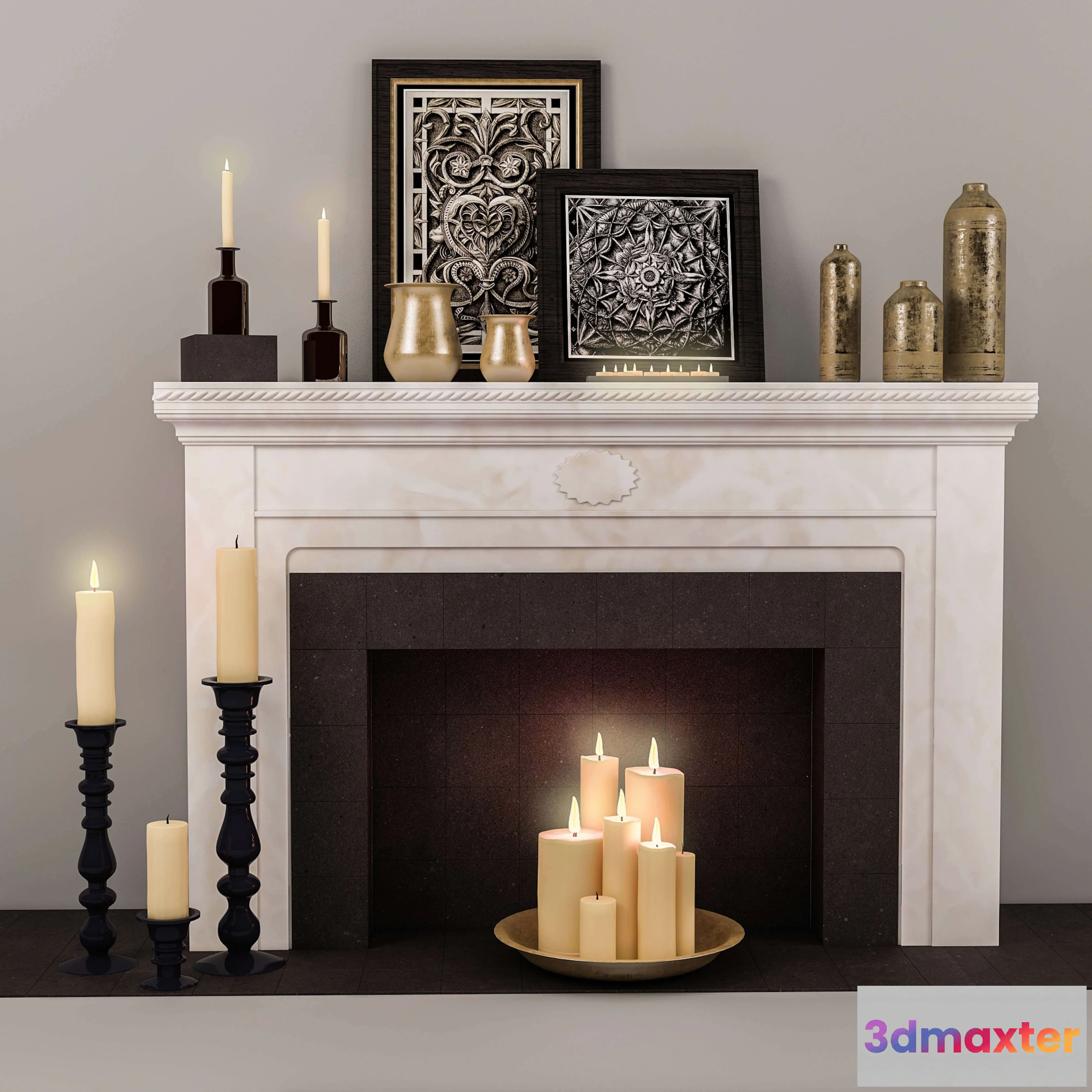 1665760 - other-models - Fireplace 007 3D Max