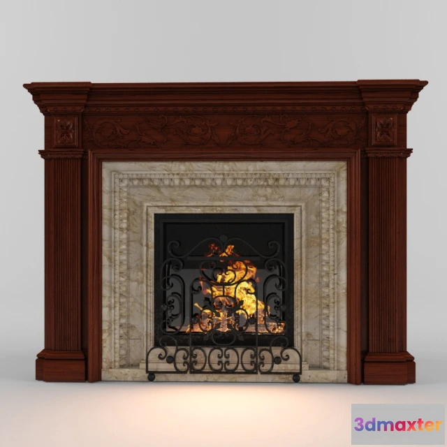 1665770 - other-models - Fireplace modern 17 3D Max