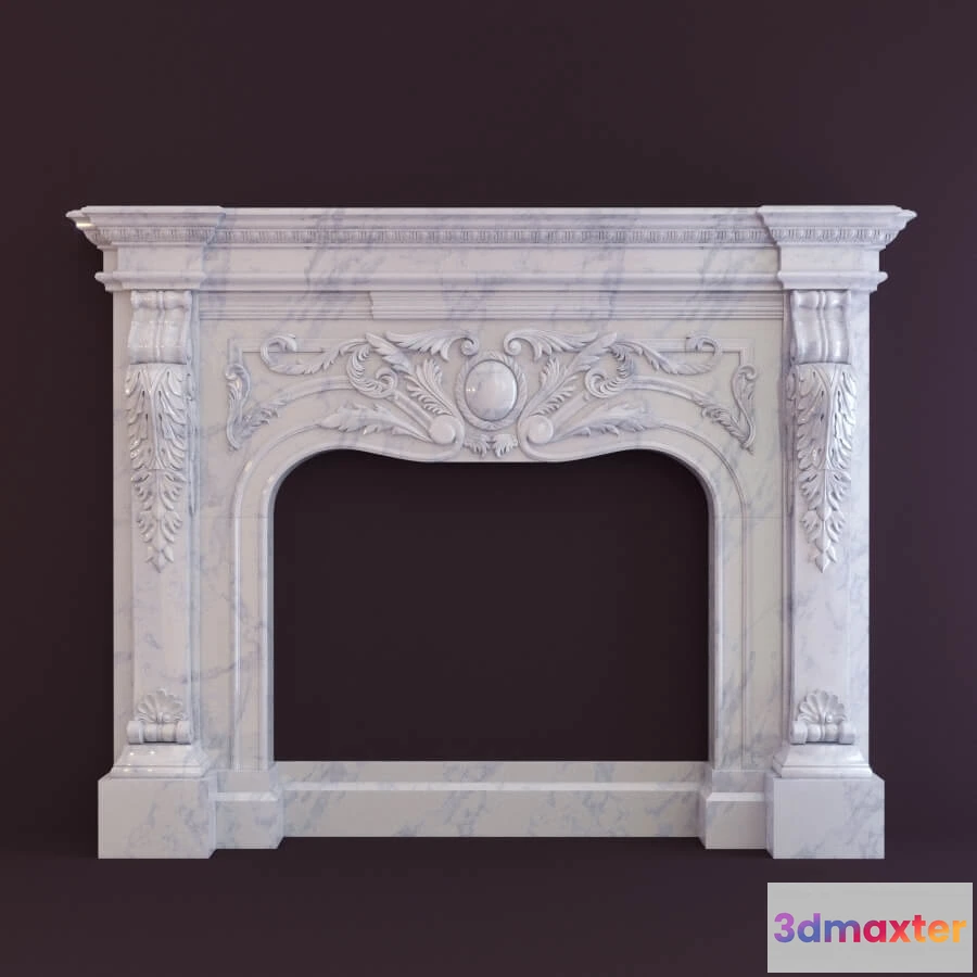 1665780 - other-models - Portal marble fireplace 3D Max