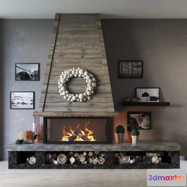 1665788 - other-models - Fireplace 367 3D Max