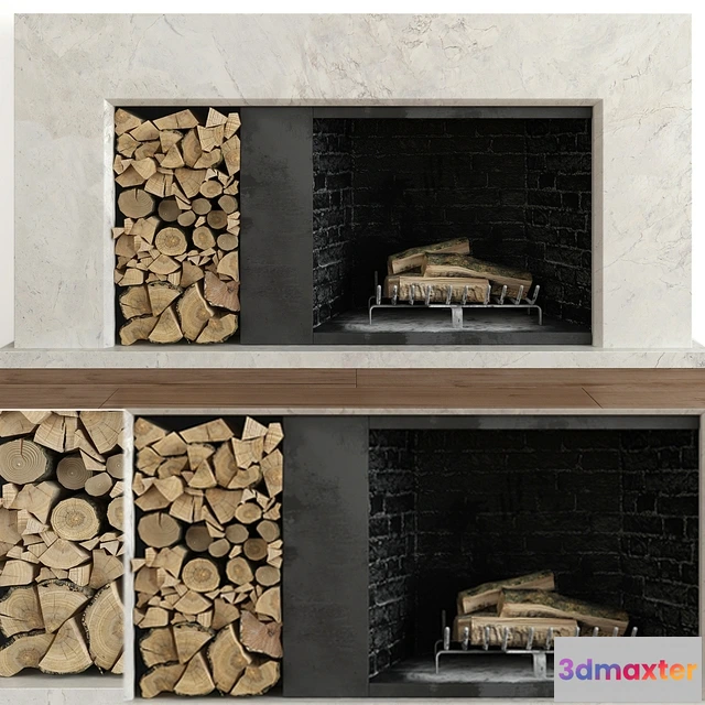 1665792 - other-models - Fireplace modern 49 3D Max