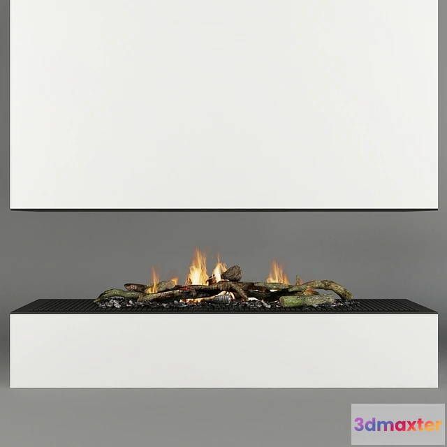 1665876 - other-models - Fireplace modern_16 3D Max
