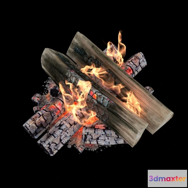 1665902 - other-models - Fire and firewood 3D Max