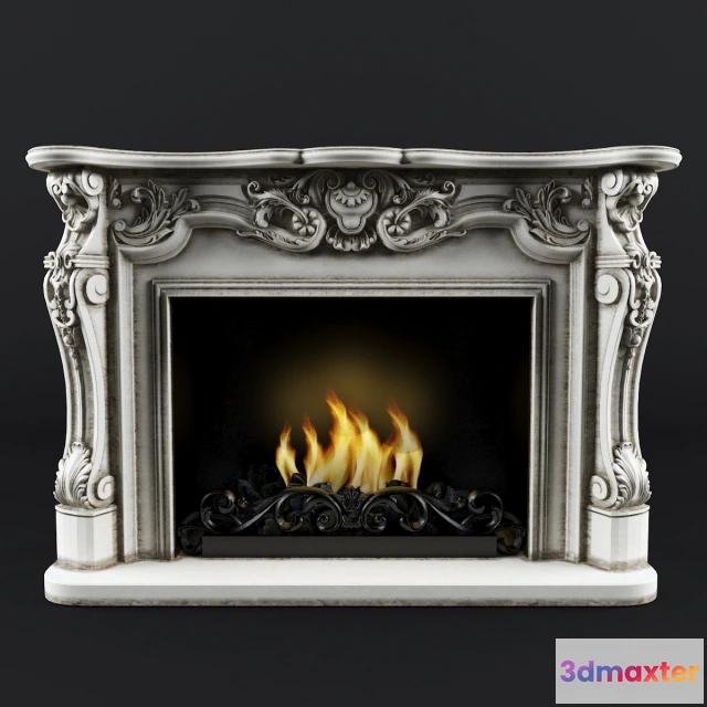 1665936 - other-models - Classic Fireplace 17 3D Max