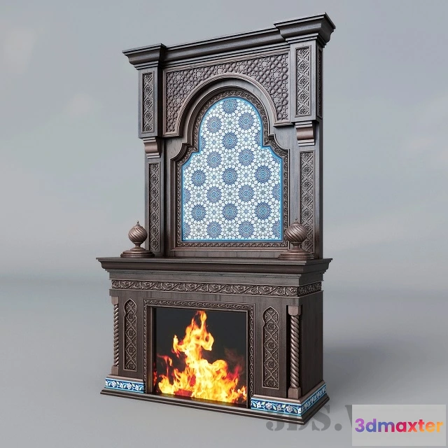1665970 - other-models - Fireplace in oriental style 3D Max