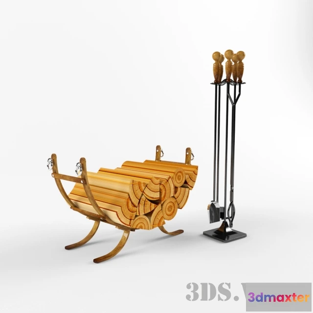 1665982 - other-models - Fireplace accessories 3D Max