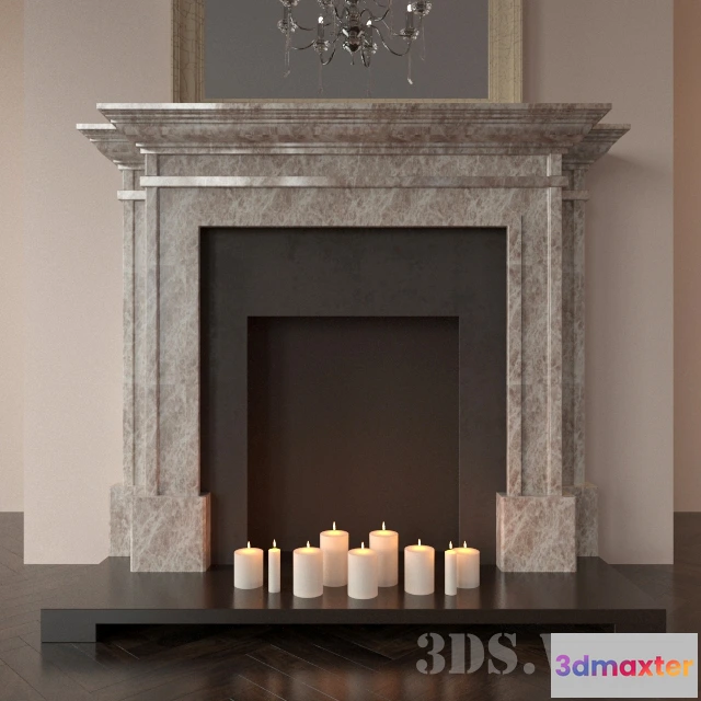1665988 - other-models - Classic English fireplace 3D Max