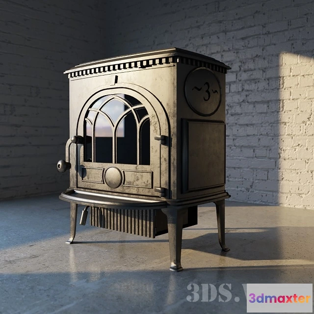 1665994 - other-models - Cast iron fireplace gun Jotul F 3 3D Max