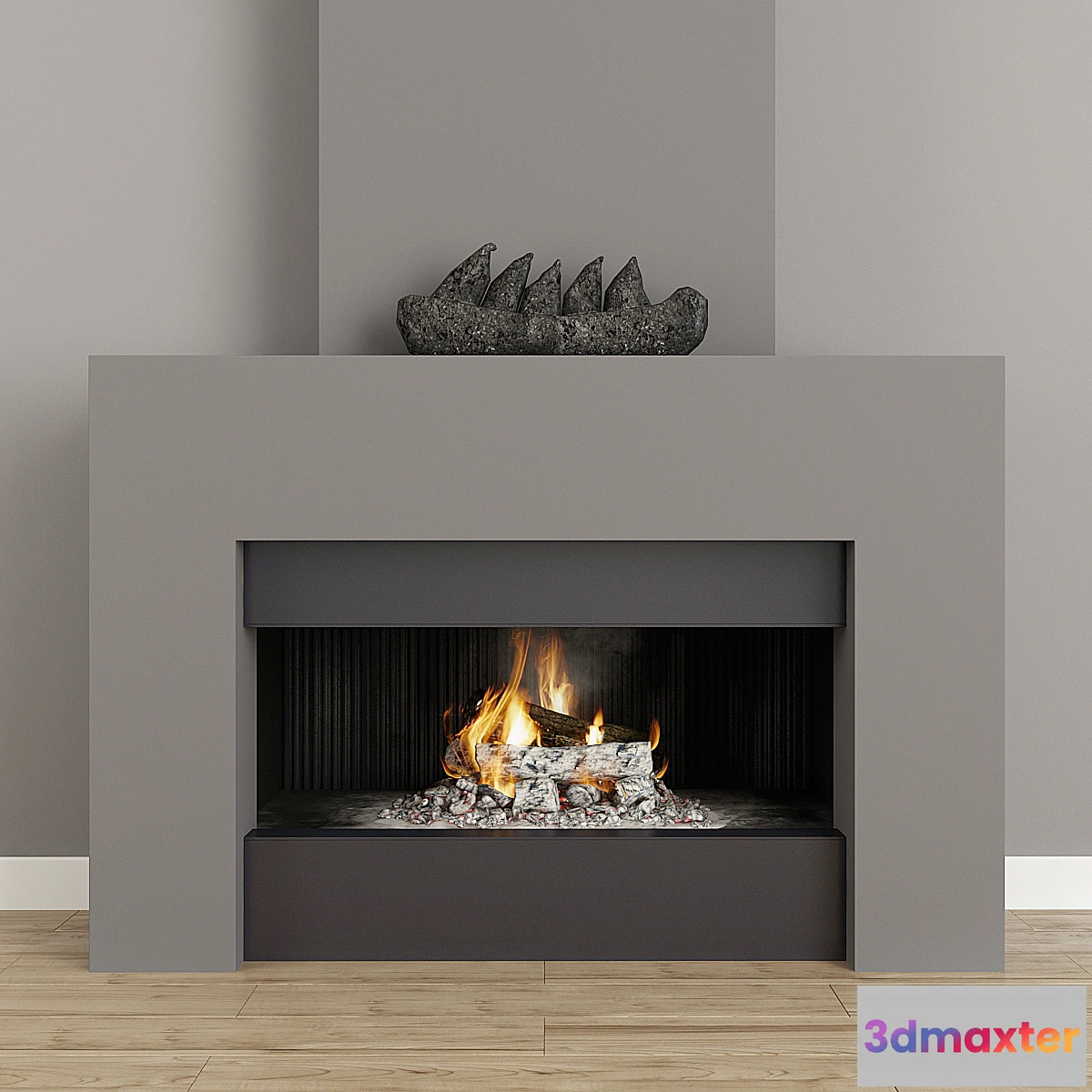 570392 - Fireplace modern 40