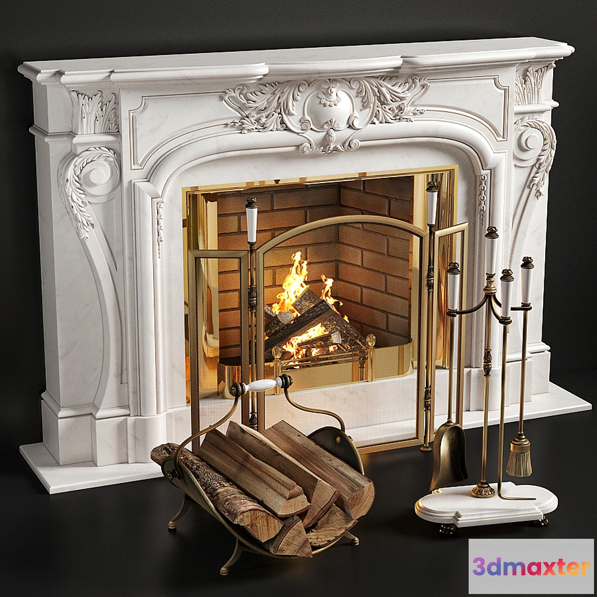 570468 - Fireplace_Louis_XIV