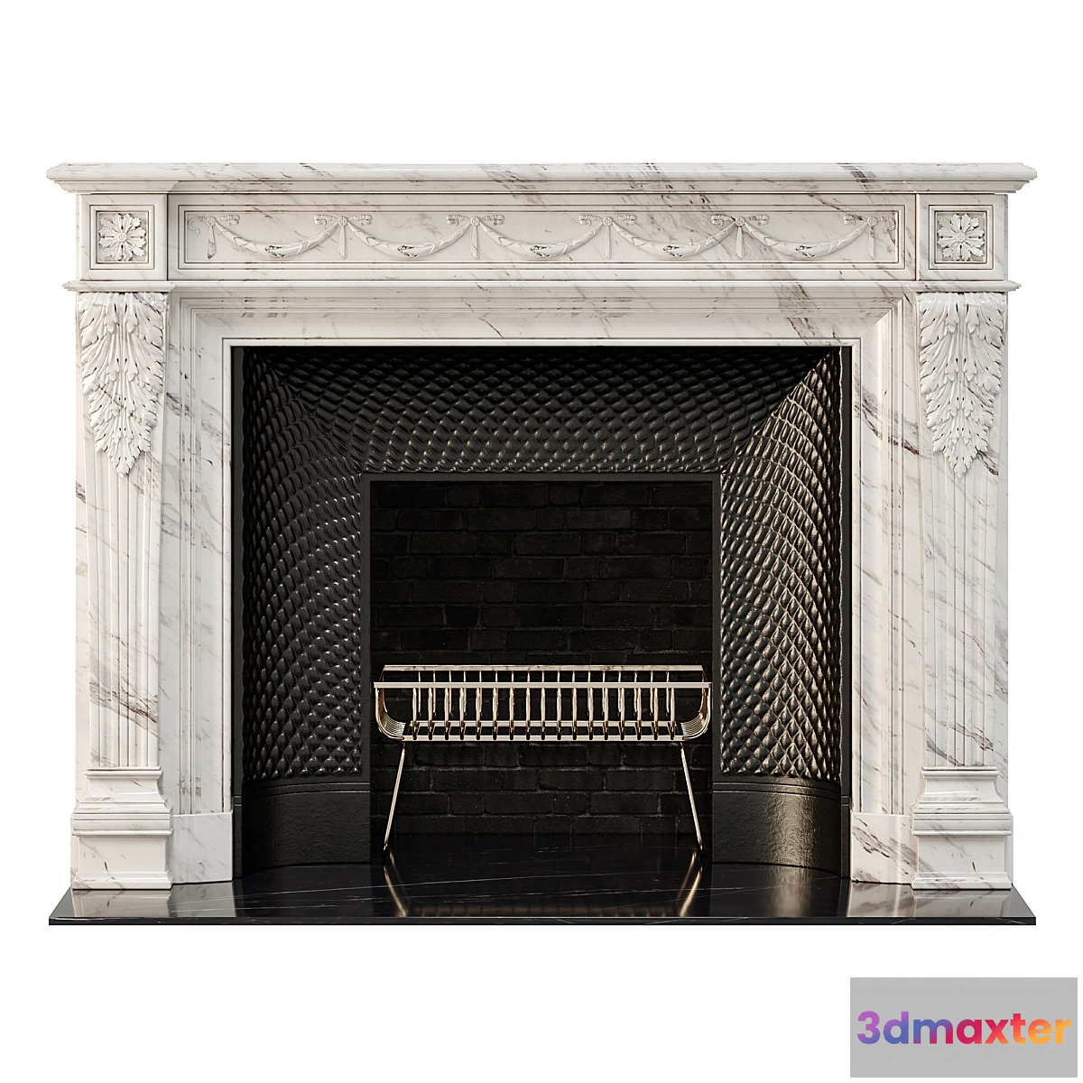 570544 - Marble french fireplace mantel