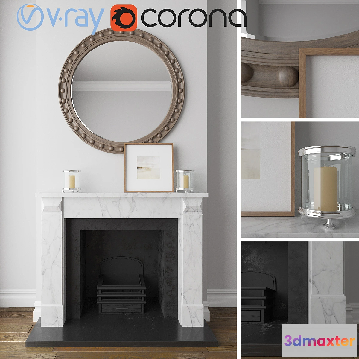 586516 - Fireplace decorative set