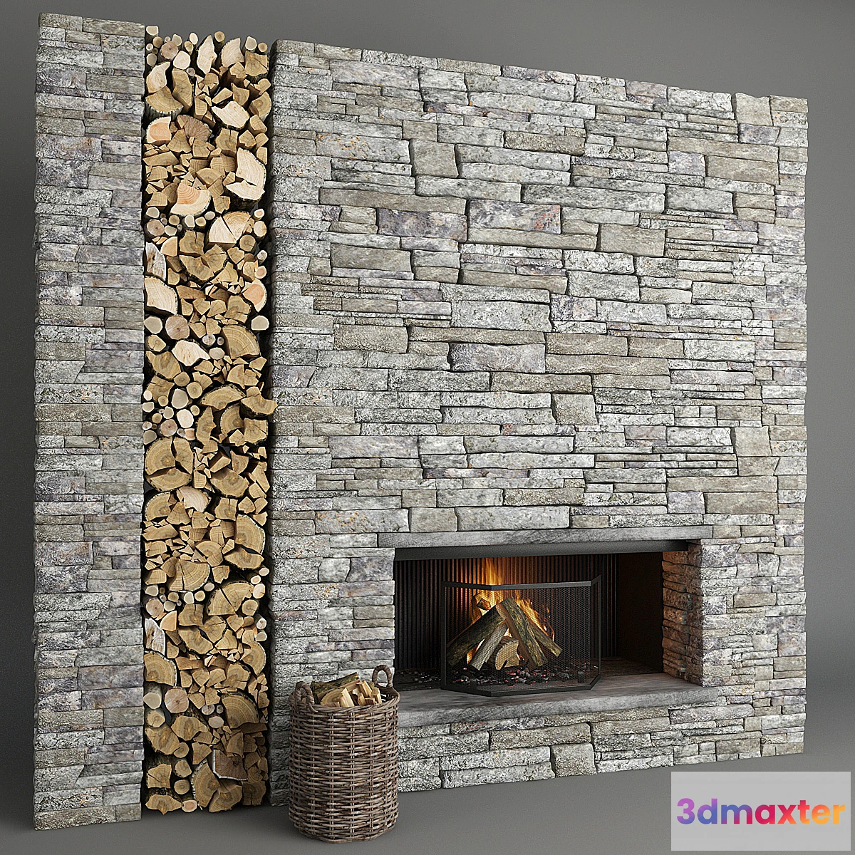 586572 - Fireplace and firewood 5