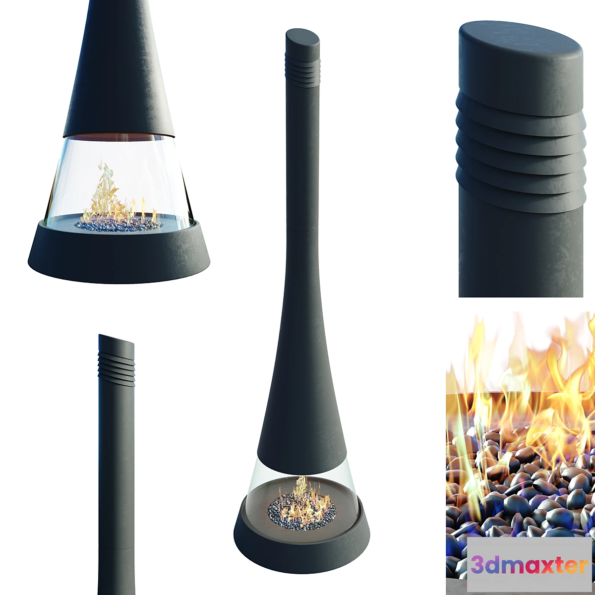 617428 - Fireplace LINEA 914 exclusively glazed