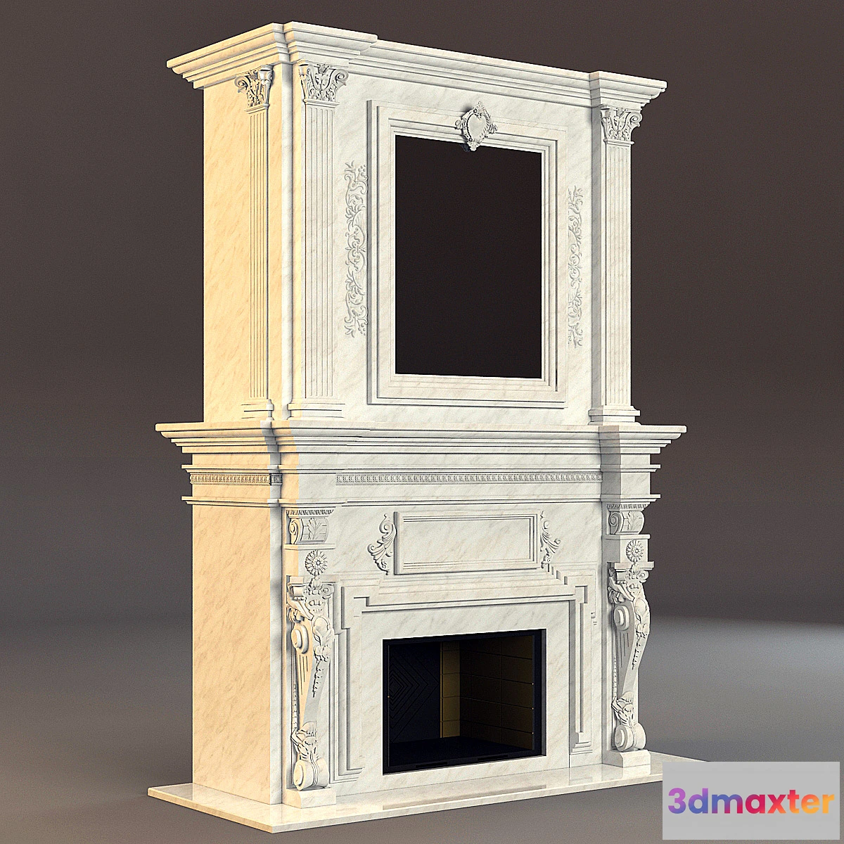 626935 - marble fireplace