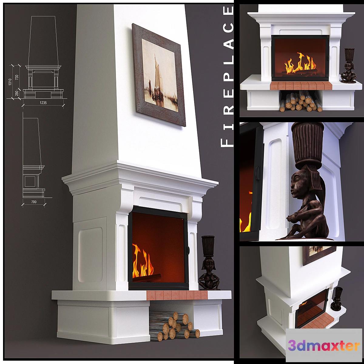 629297 - Fireplace wall