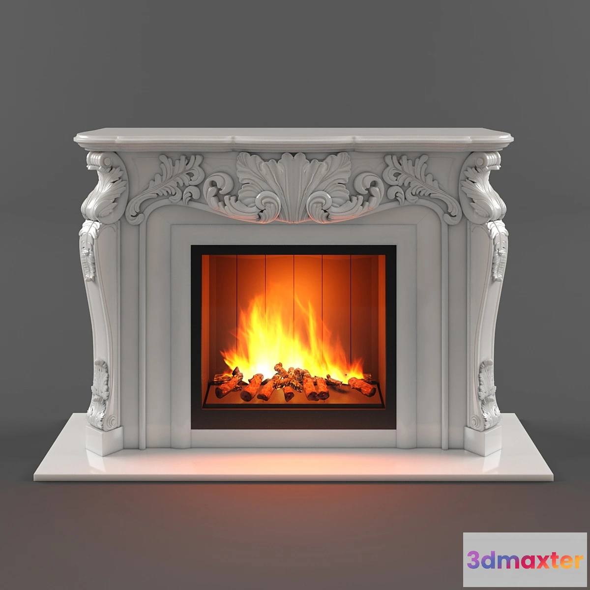 633887 - Marble fireplace carved classic - No.2