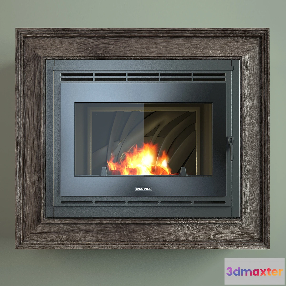 638455 - French fireplace insert glass Tertio 74