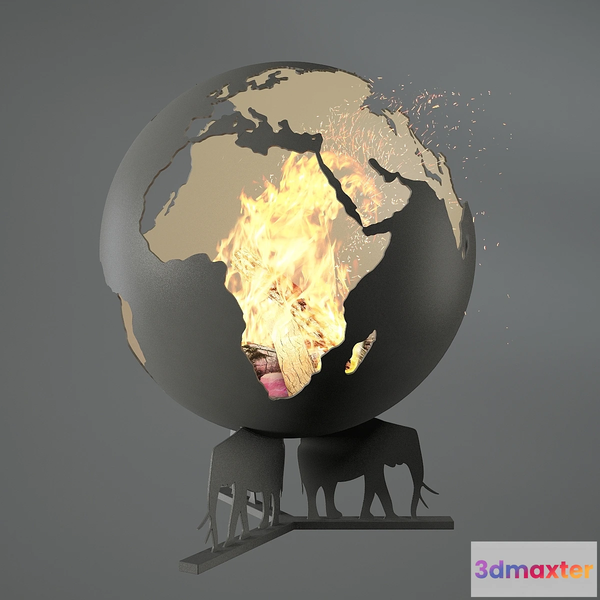 641419 - Fireplace Earth