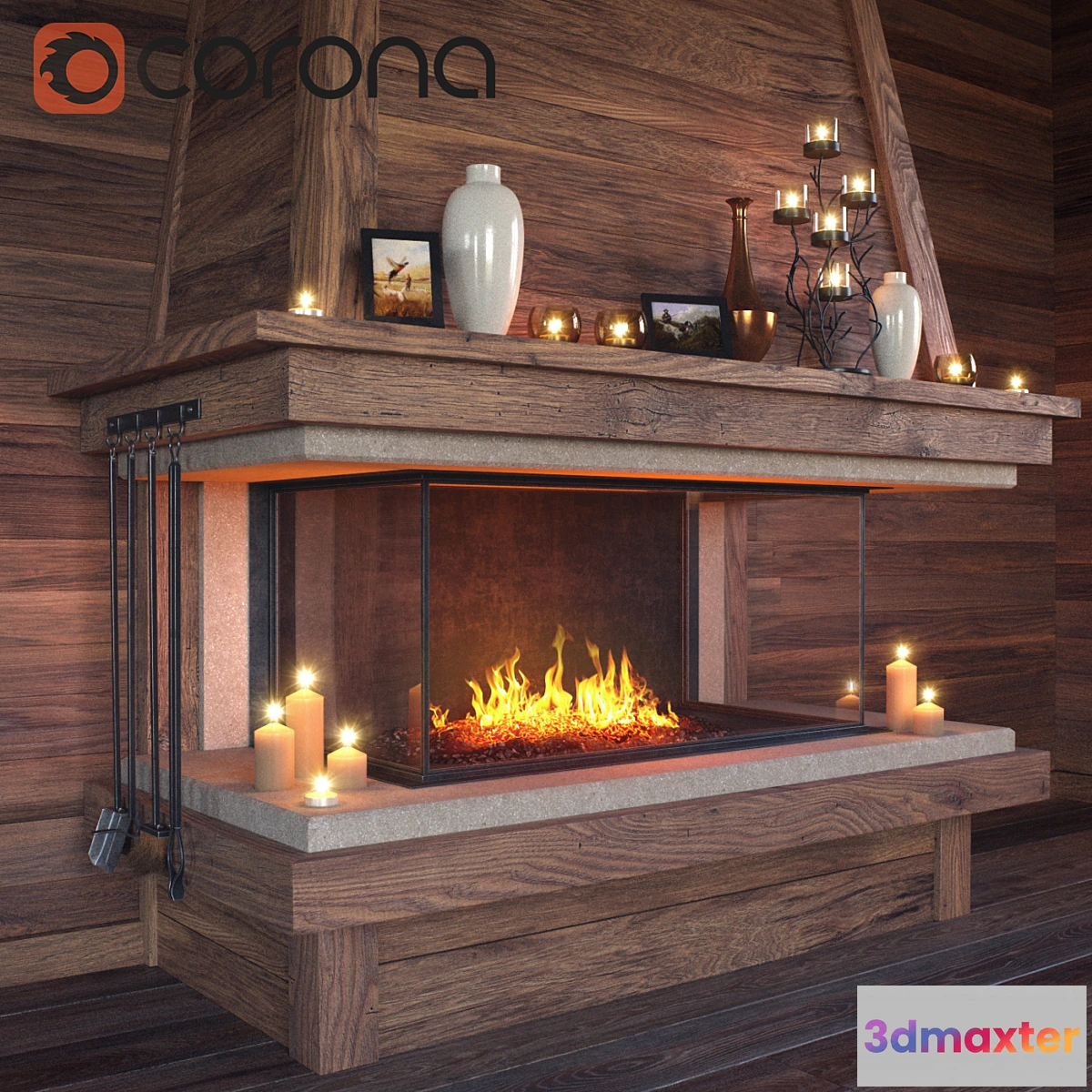 647629 - Fireplace set - No.2