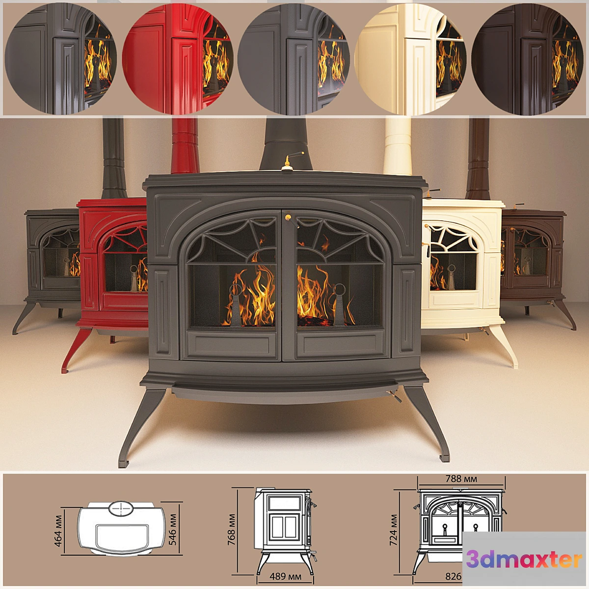 647635 - CAST IRON stove DEFIANT VERMONT CASTINGS (CANADA)