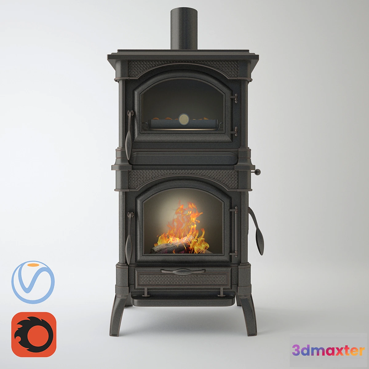 647641 - Retro Fireplace _ Old Fireplace