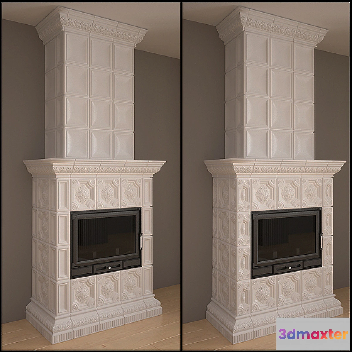 651895 - Oven - fireplace with tiles