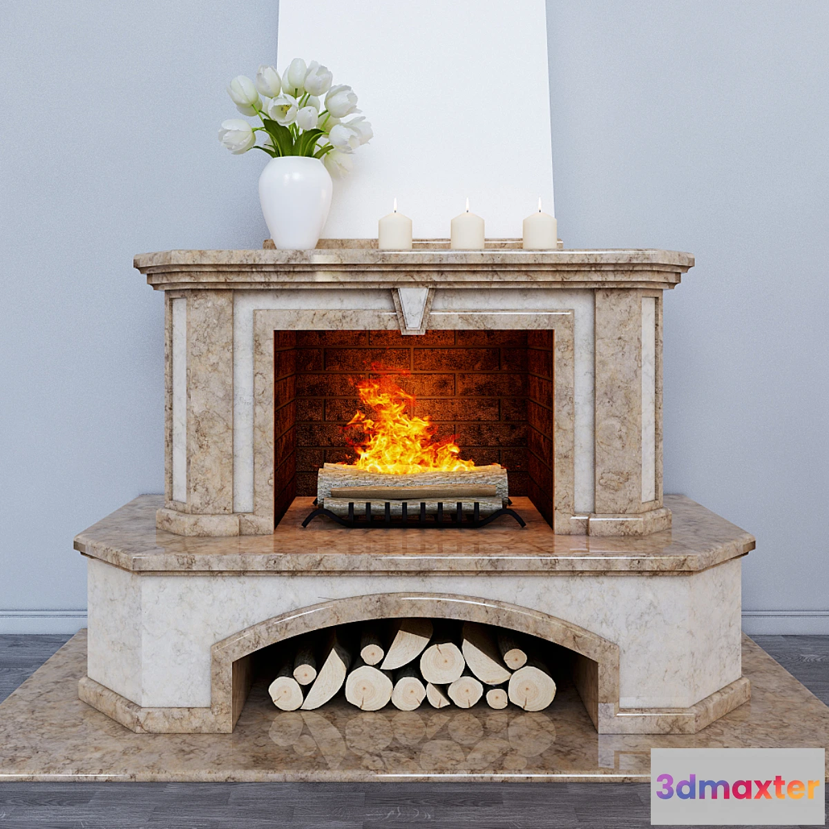 651901 - Klasiichesky fireplace