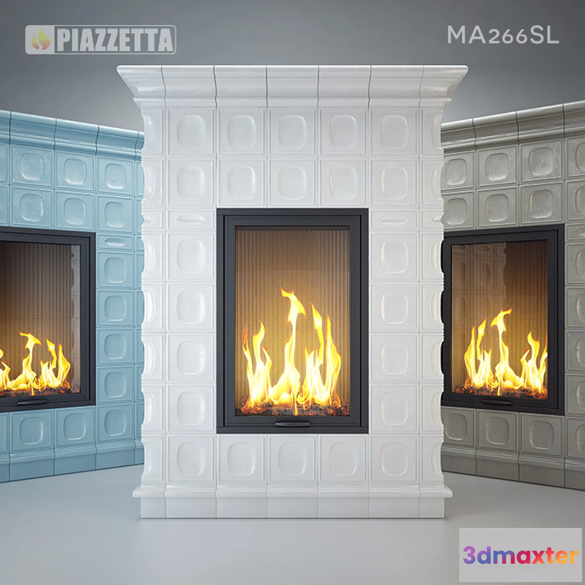 669045 - Piazzetta MA266SL Tiled Stove