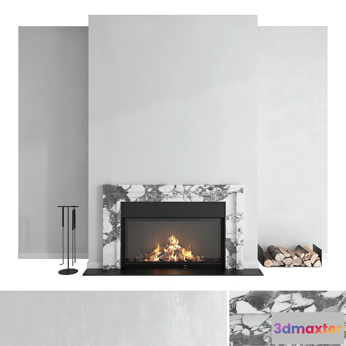 682536 - Decorative wall with fireplace set 43