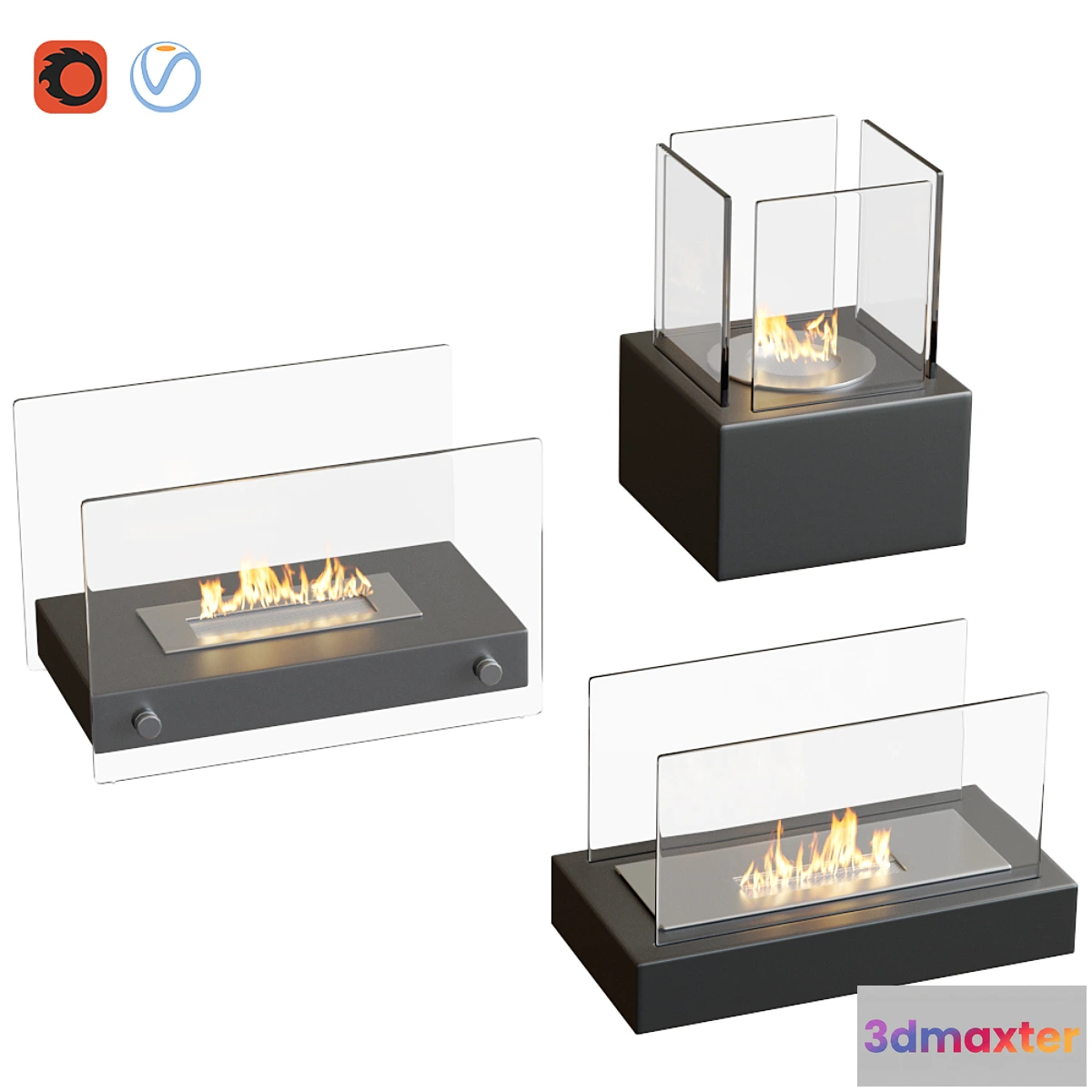 706460 - Biofireplace Set Kratki