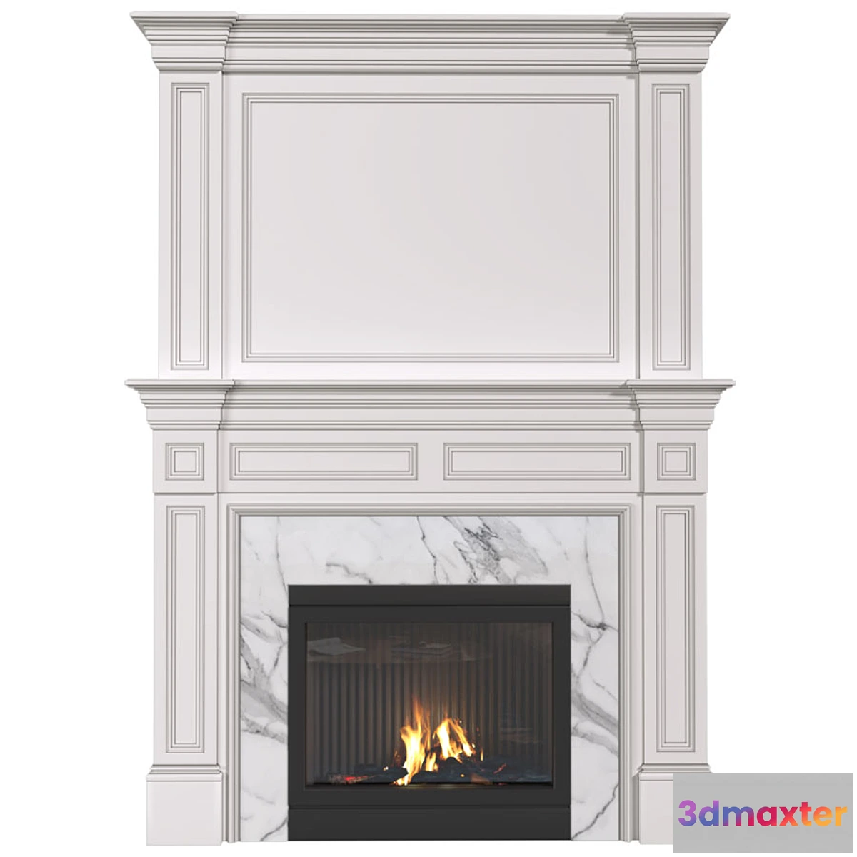 706508 - Art Deco style fireplace. Fireplace modern.Сlassic fireplace