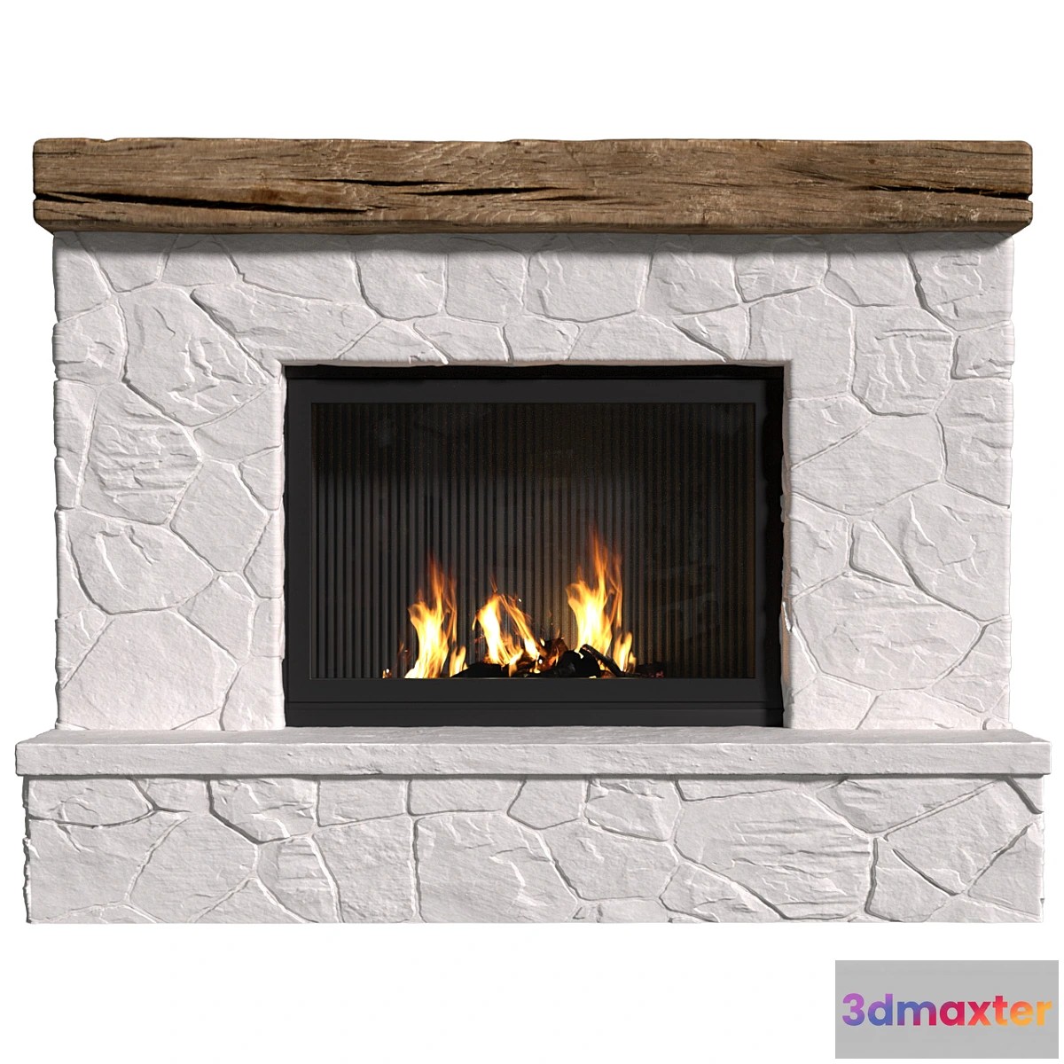 706528 - Provence style fireplace.Rock Fireplace in Country style.Rustic Farmhouse fireplace