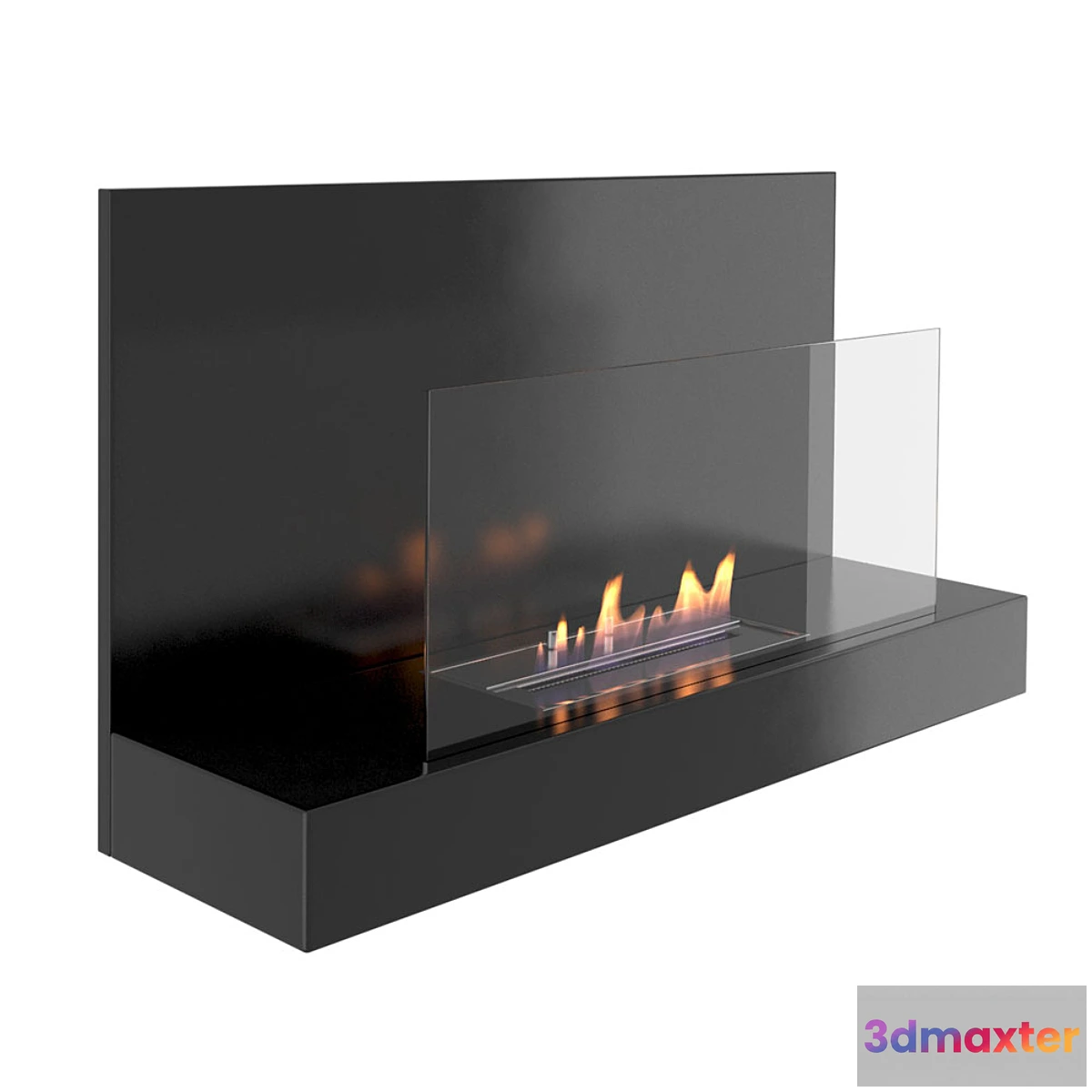 746777 - Animated fireplace Clement Nero _ Bianco - No.2