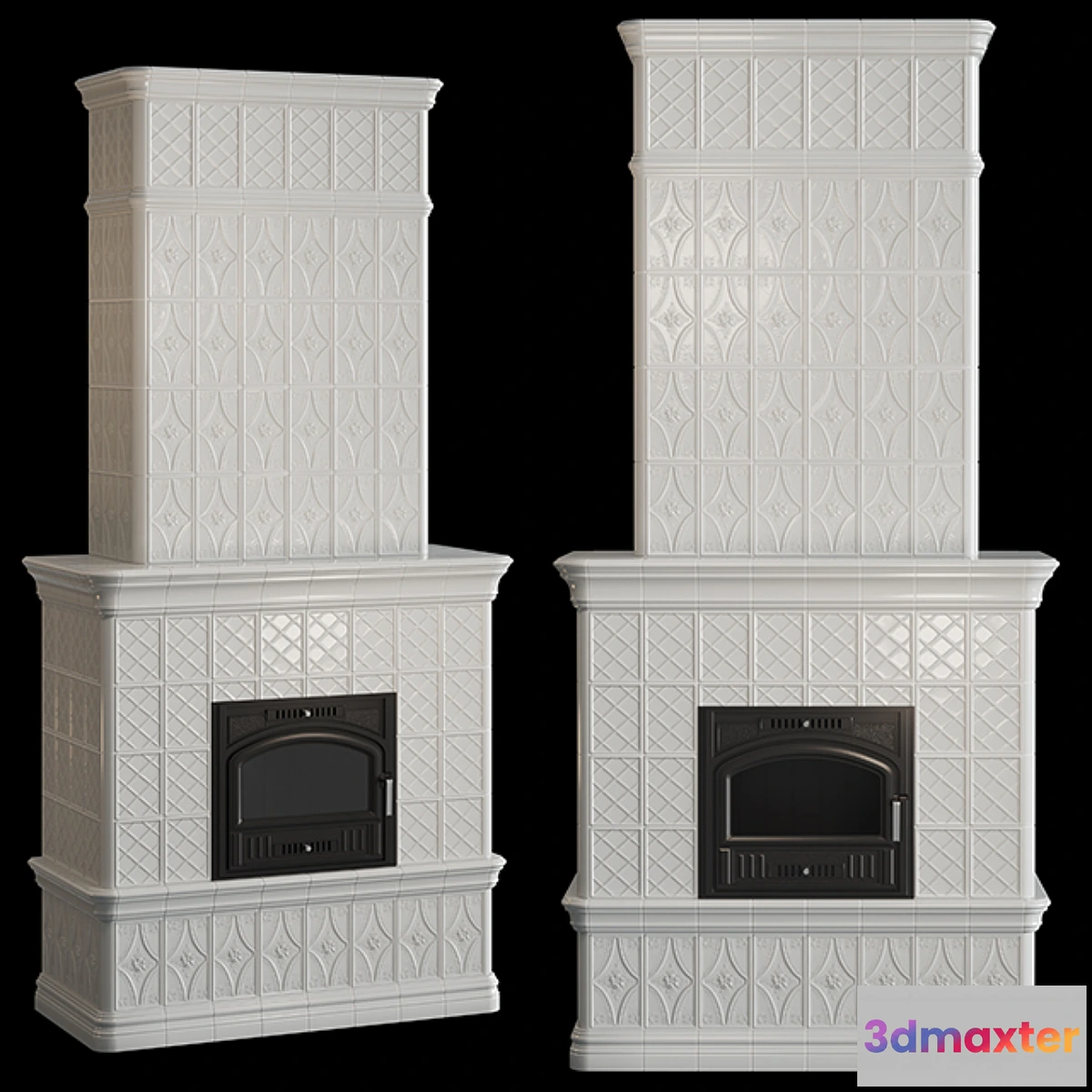 753931 - Stove - fireplace with tiles - No.2