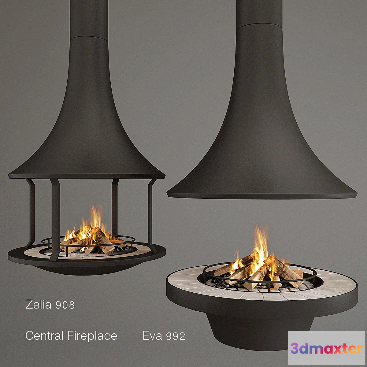753991 - Two Fireplaces Zelia 908 and Eva 992