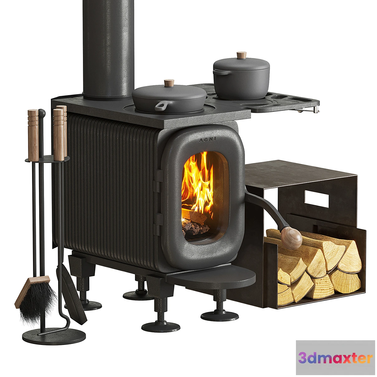 754129 - Wood burning stove AGNI