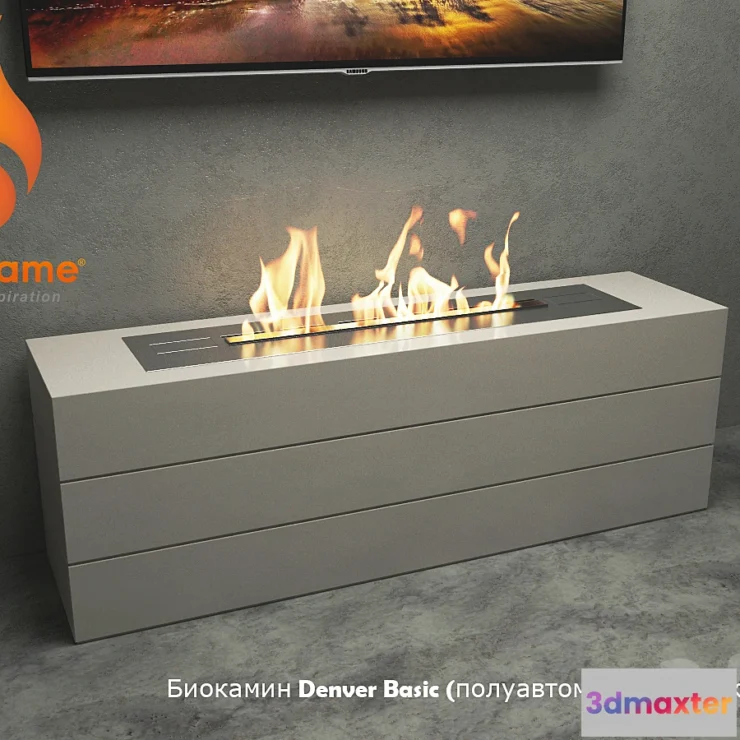 810150 - Bio Fireplace Denver Basic (semi-automatic fire)