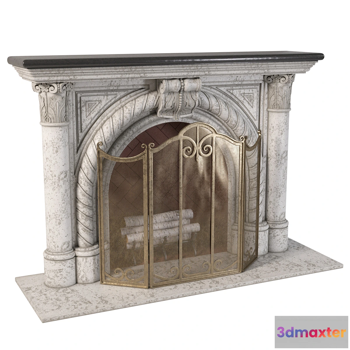 848941 - Rope Edge Fireplace Mantel - No.4