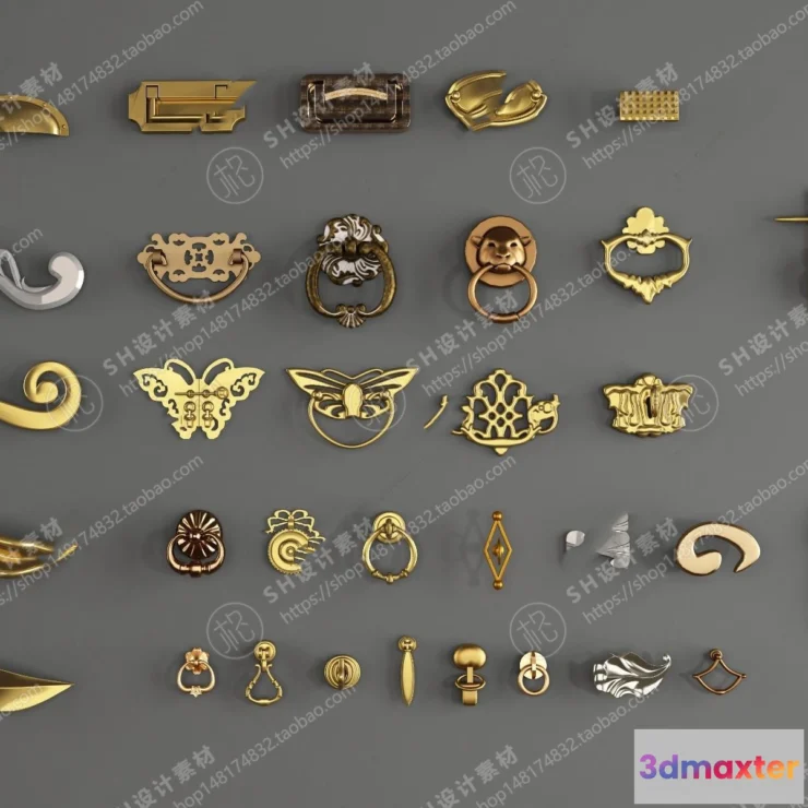 1131070 - Door Handle - 3D Models - 0251