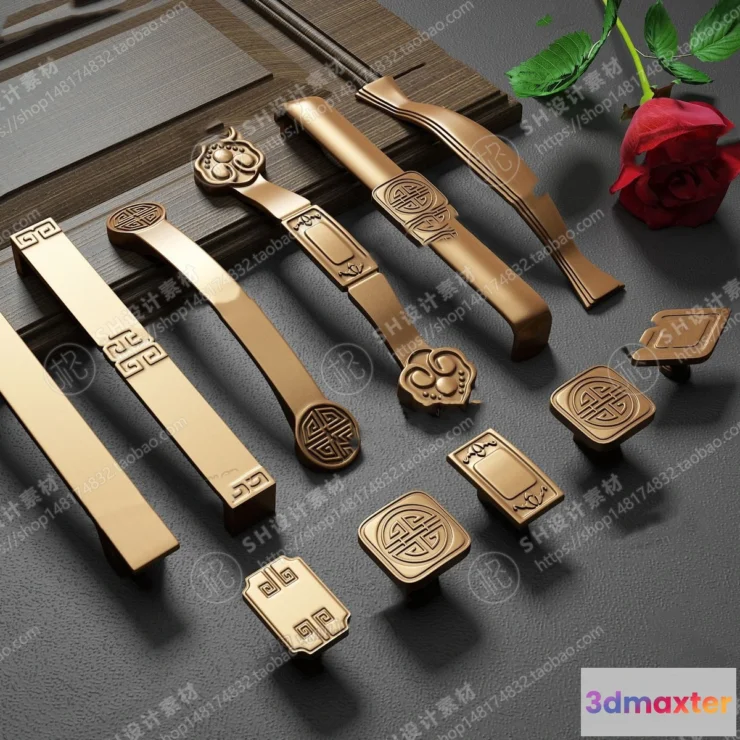 1131124 - Door Handle - 3D Models - 0278