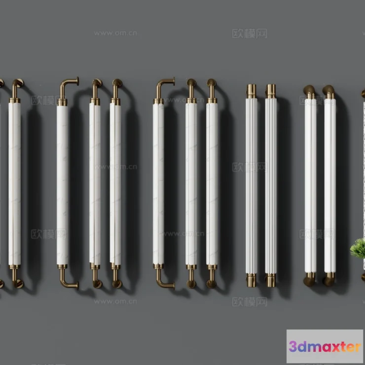 1536204 - DOOR HANDLE - 3D Model For Interior Design - 11272 3D Max