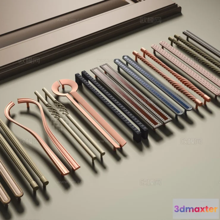 1536210 - DOOR HANDLE - 3D Model For Interior Design - 11275 3D Max