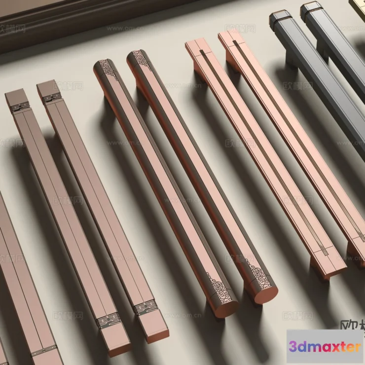 1536214 - DOOR HANDLE - 3D Model For Interior Design - 11277 3D Max